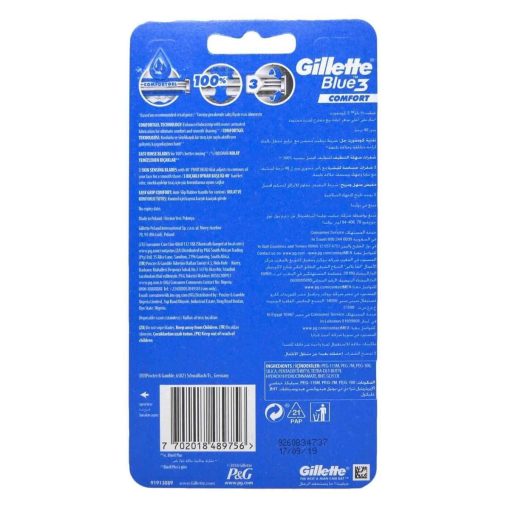 ⁦Gillette Blue3 شفرات حلاقة 4 قطع⁩ - الصورة ⁦2⁩